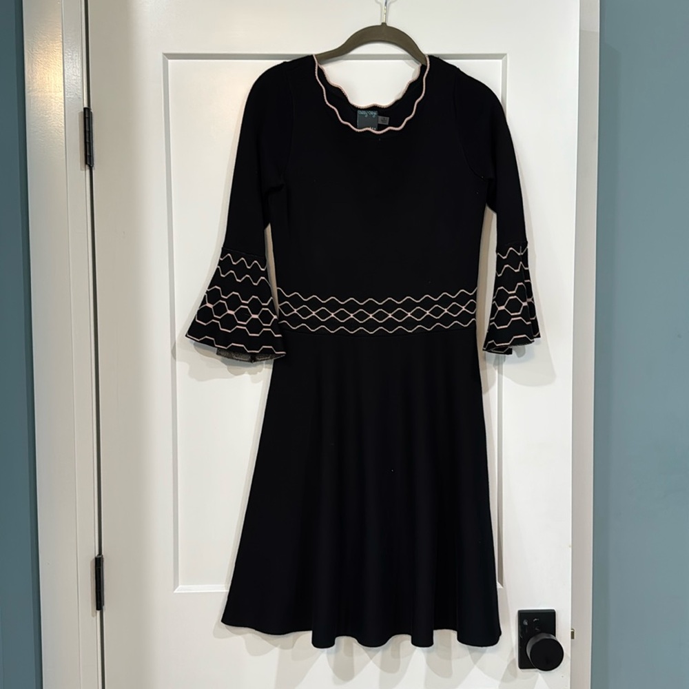 Gabby Skye black knit dress. Size S. Like new!
